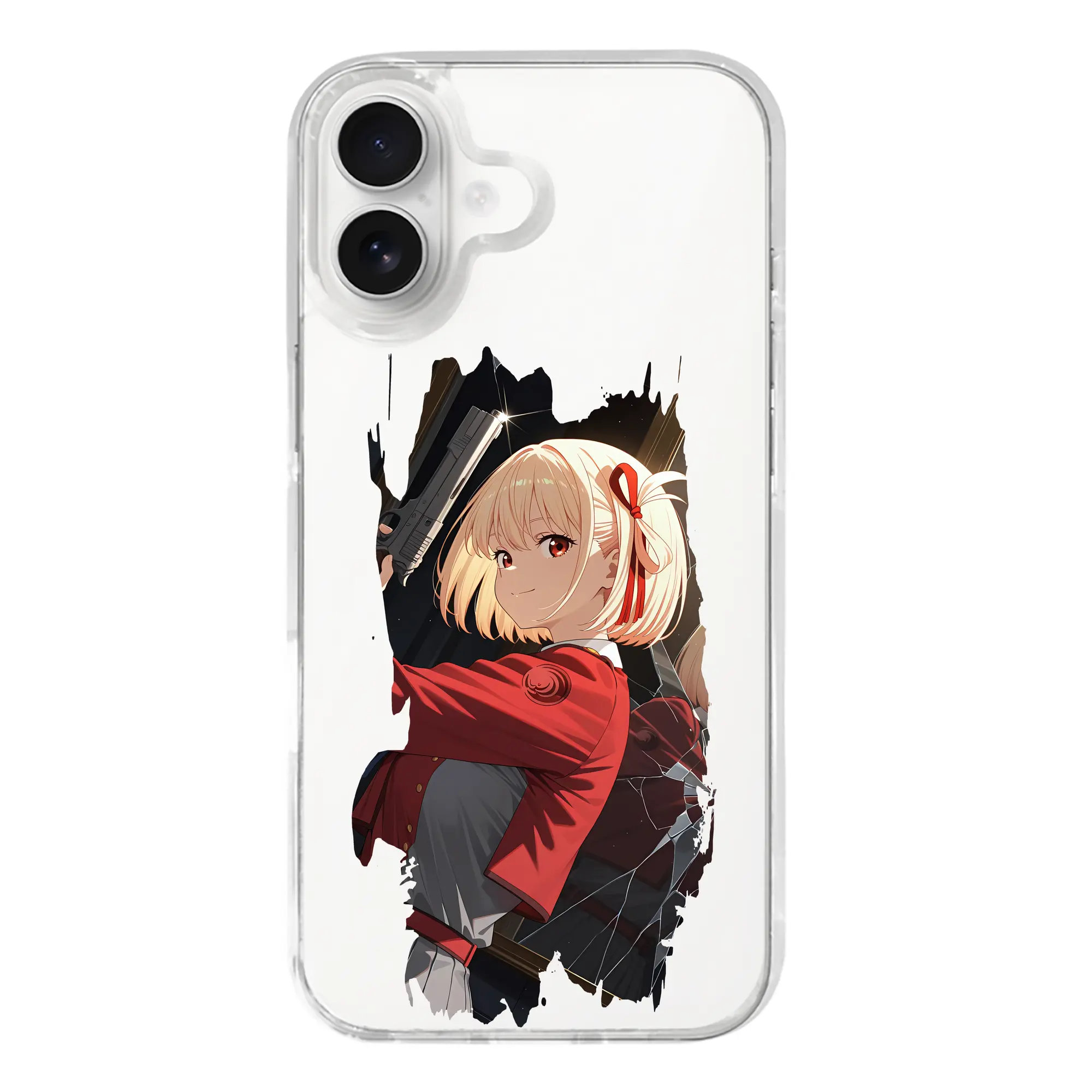 リコリス・リコイル グッズ,錦木千束 - iPhone 17シリーズ 透明スマホケース – 薄型・耐衝撃・精密フィット保護カバー